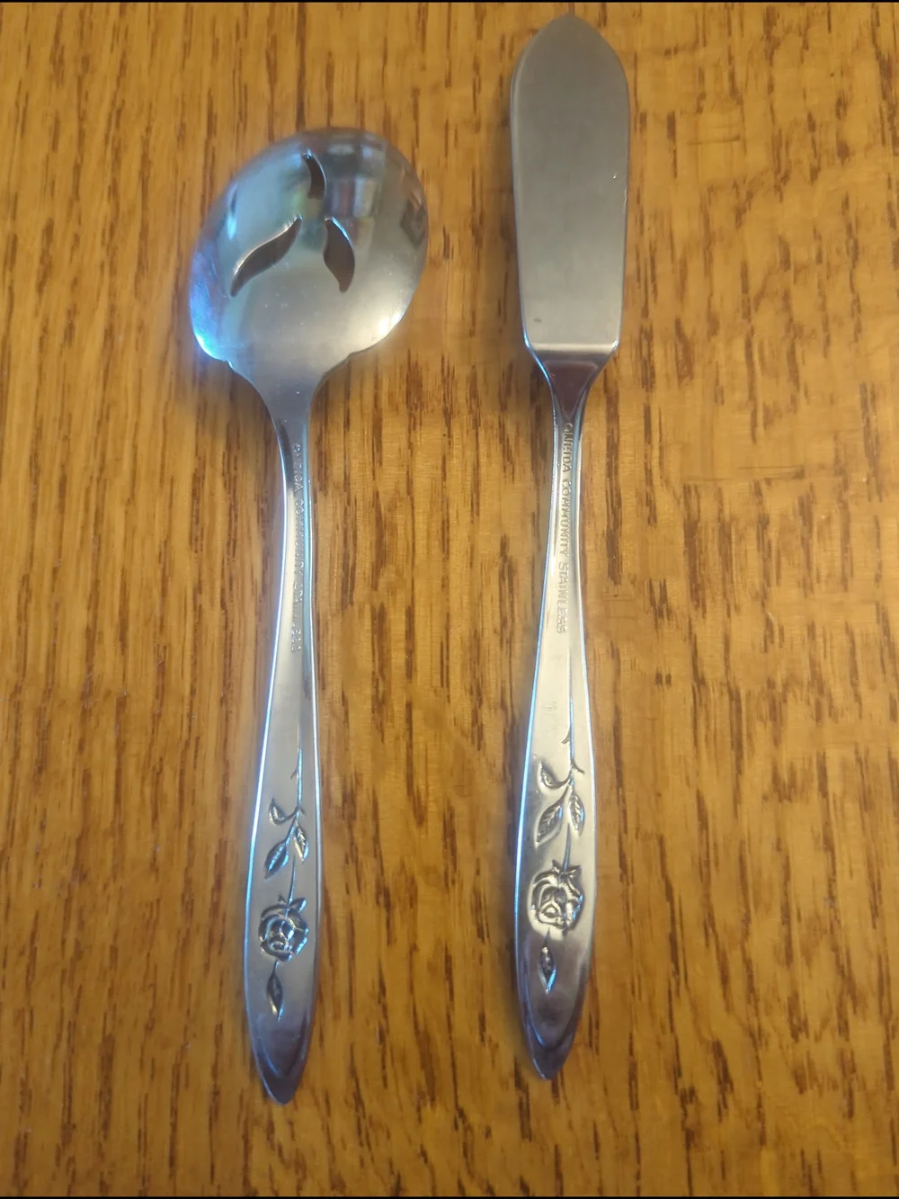 Oneida Community │My Rose │ Butter Knife │Jelly Server│Stainless Flatware